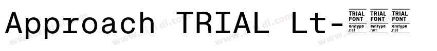 Approach TRIAL Lt字体转换